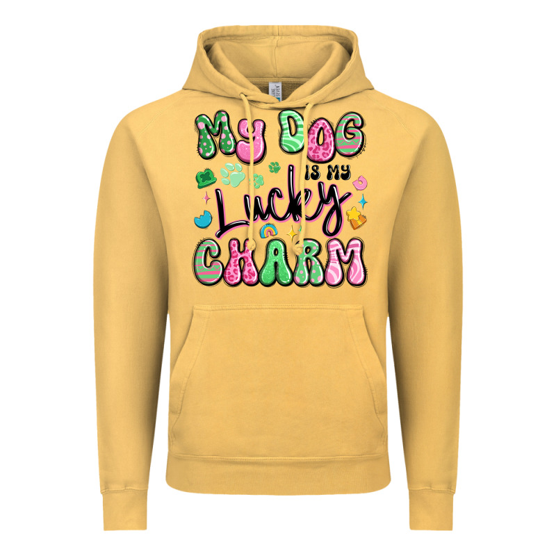 My Dog Is My Lucky Charm Vintage Hoodie by Artiststas | Teevron
