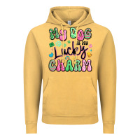 Vintage Mustard my dog is my lucky charm Vintage Hoodie - Artiststas