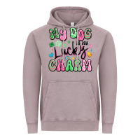 Vintage Zinc my dog is my lucky charm Vintage Hoodie - Artiststas