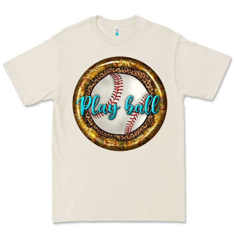Baseball With Sunflower Round Earrings Premium Tee by BundleAndBundleShop | Teevron