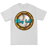 Dove Grey baseball with sunflower round earrings Premium Tee - BundleAndBundleShop