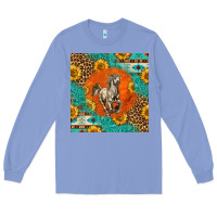 Colony Blue western percheron horse Long Sleeve Tee - LillyAllenDesigns