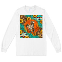White western percheron horse Long Sleeve Tee - LillyAllenDesigns