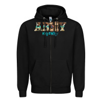 Black western camo pattern army mom Zipper Hoodie - Jasminsmagicworld