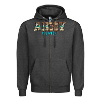 Charcoal Heather western camo pattern army mom Zipper Hoodie - Jasminsmagicworld