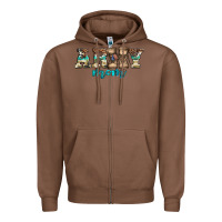 Chestnut western camo pattern army mom Zipper Hoodie - Jasminsmagicworld