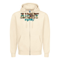 Sandshell western camo pattern army mom Zipper Hoodie - Jasminsmagicworld