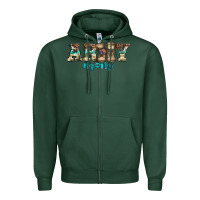 Sports Green western camo pattern army mom Zipper Hoodie - Jasminsmagicworld