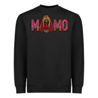 Black Lady Of Guadalupe Momo Heavyweight Sweatshirt - Jasminsmagicworld