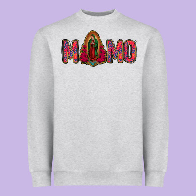 Lady Of Guadalupe Momo Heavyweight Sweatshirt Designed By Jasminsmagicworld