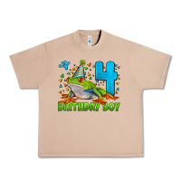 Burro birthday boy frog age 4 Urban Heavy Tee - LillyAllenDesigns