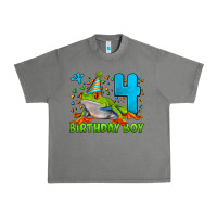 Tornado birthday boy frog age 4 Urban Heavy Tee - LillyAllenDesigns
