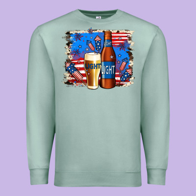 Just Here For The Light Premium Sweatshirt Designed By Jasminsmagicworld