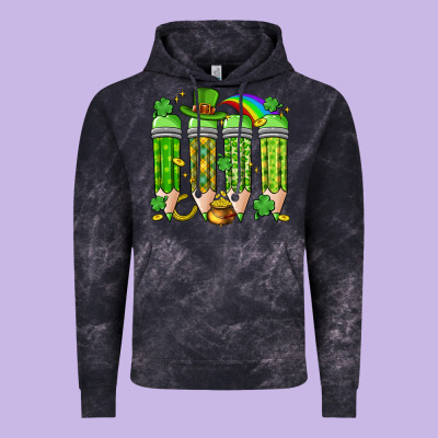 St. Patrick's Day Teacher Pencils Vintage Hoodie Designed By Artiststas