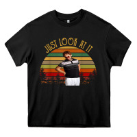 Black just look at it vintage funny for men women and family t shirt Heavy Core Tee - baoMotion