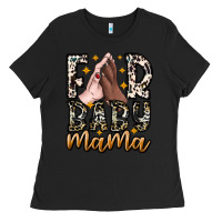 Black Fur Baby Mama Ladies Tee - CowhideDigitalArt