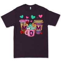 Plum Western Mom Coffee Cups Premium Tee - BundleAndBundleShop