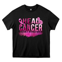 Black Heal Cancer for nothing is impossible Heavy Core Tee - FaDigitalArtStudio