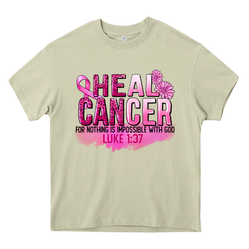 Heal Cancer For Nothing Is Impossible Heavy Core Tee by FaDigitalArtStudio | Teevron