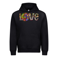 Black tie dye sunflower love Urban Hoodie - RanaPortraitStore