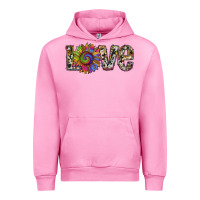 Fuchsia Pink tie dye sunflower love Urban Hoodie - RanaPortraitStore