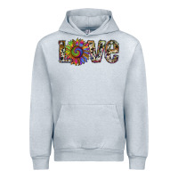 Heather Grey tie dye sunflower love Urban Hoodie - RanaPortraitStore