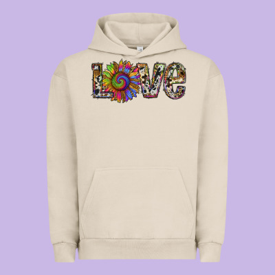 Tie Dye Sunflower Love Urban Hoodie Designed By Ranaportraitstore