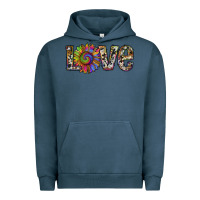 Pigment Midnight Navy tie dye sunflower love Urban Hoodie - RanaPortraitStore