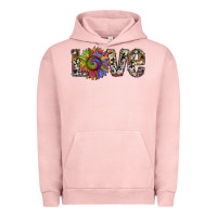 Pigment Salmon tie dye sunflower love Urban Hoodie - RanaPortraitStore