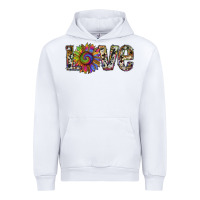White tie dye sunflower love Urban Hoodie - RanaPortraitStore