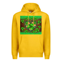 Lemon st.patricks heart shamrocks glitter Premium Hoodie - BarkalooDesign