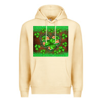 Pina Colada st.patricks heart shamrocks glitter Premium Hoodie - BarkalooDesign