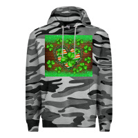 Slate Camo st.patricks heart shamrocks glitter Premium Hoodie - BarkalooDesign