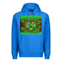 True Royal st.patricks heart shamrocks glitter Premium Hoodie - BarkalooDesign
