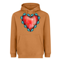 Meerkat Gemstone Red Heart Heavyweight Hoodie - Jasminsmagicworld