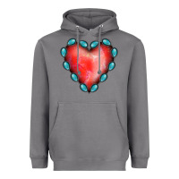 Storm Gemstone Red Heart Heavyweight Hoodie - Jasminsmagicworld