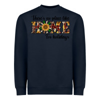 Navy there's no place like home for holidays Heavyweight Sweatshirt - RanaPortraitStore