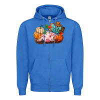 True Royal Hello fall pig Zipper Hoodie - RanaPortraitStore