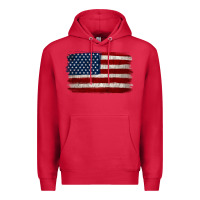 Cardinal Distressed American Flag Premium Hoodie - Jasminsmagicworld