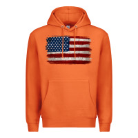 Carrot Distressed American Flag Premium Hoodie - Jasminsmagicworld