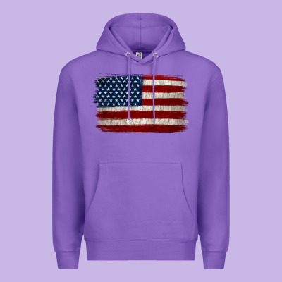 Distressed American Flag Premium Hoodie Designed By Jasminsmagicworld