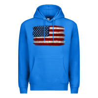 True Royal Distressed American Flag Premium Hoodie - Jasminsmagicworld