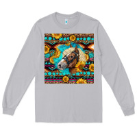 Moon Dust Haflinger Horse Aztec Long Sleeve Tee - LillyAllenDesigns