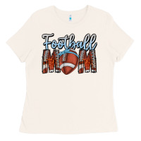 Bone Football Mom Ladies Tee - CowhideDigitalArt
