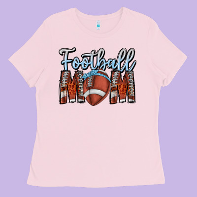 Football Mom Ladies Tee Designed By Cowhidedigitalart
