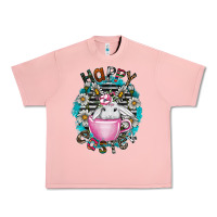 Salmon Happy Easter Urban Heavy Tee - CowhideDigitalArt
