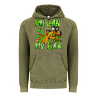 Vintage Olive pushin' my luck Vintage Hoodie - Artiststas