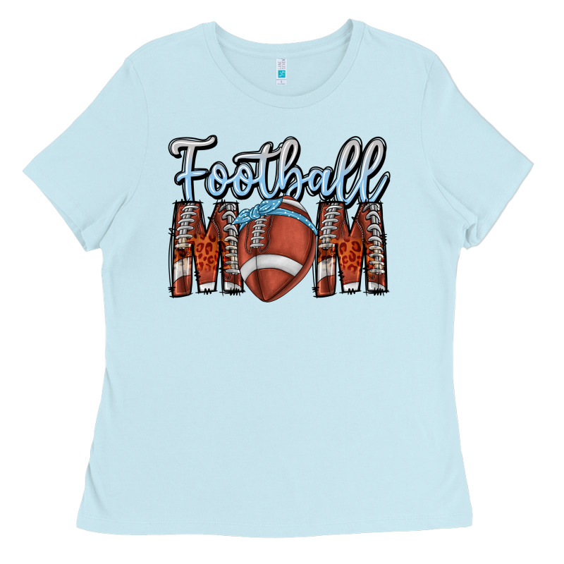 Football Mom Ladies Tee by CowhideDigitalArt | Teevron