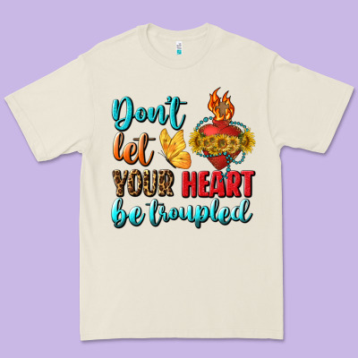 Don't Let Your Heart Be Troupled Premium Tee Designed By Bundleandbundleshop