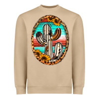 Western Cactus Heavyweight Sweatshirt | Teevron